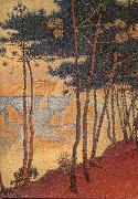 Sail boat and pine Paul Signac